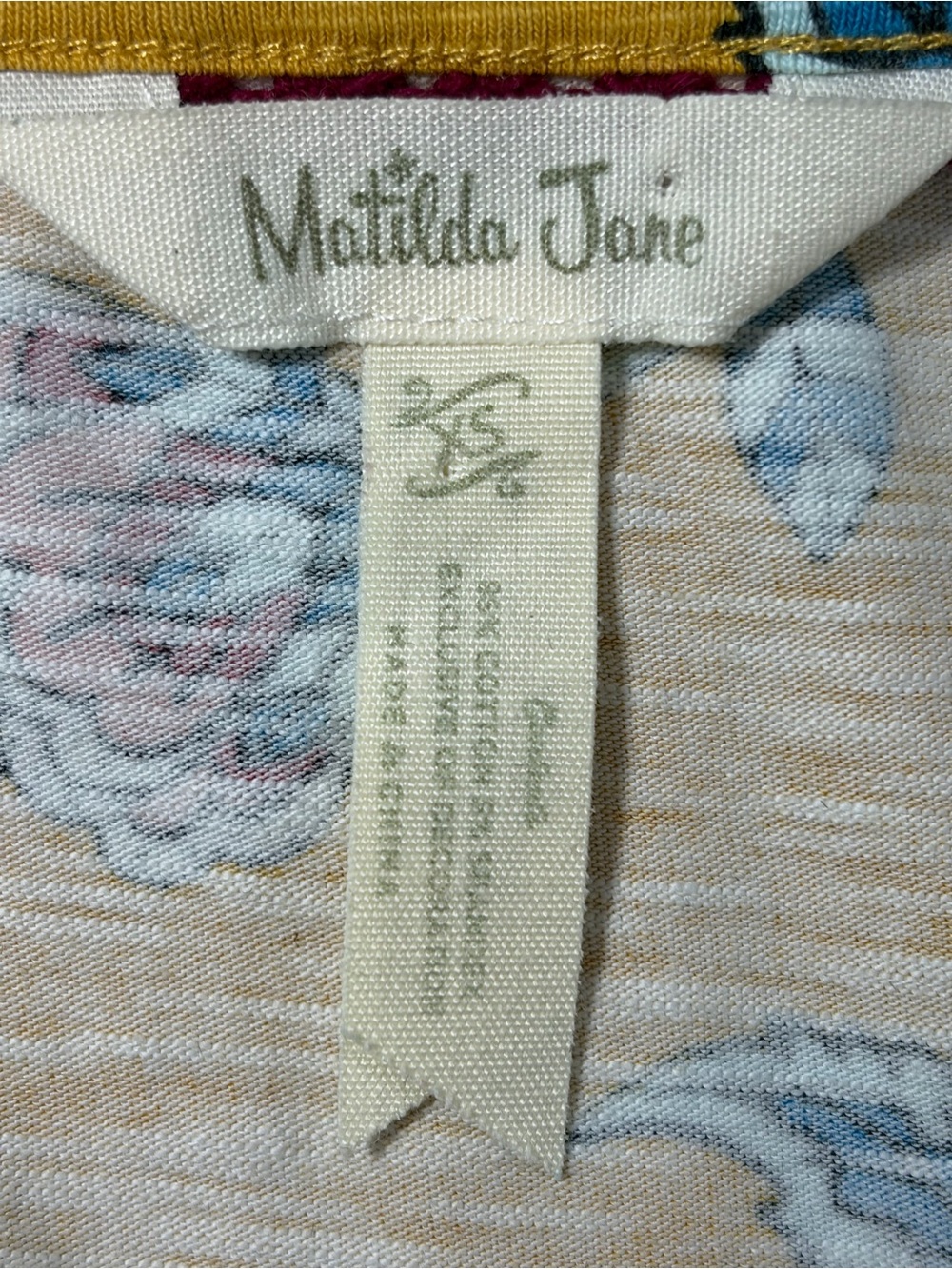 Matilda Jane Mustard Floral Mini Dress (XS) - Picture 3 of 8